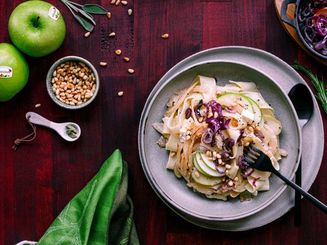 Pasta con Finocchio, Mela e Camembert